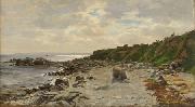 Eduard Gaertner Seashore oil